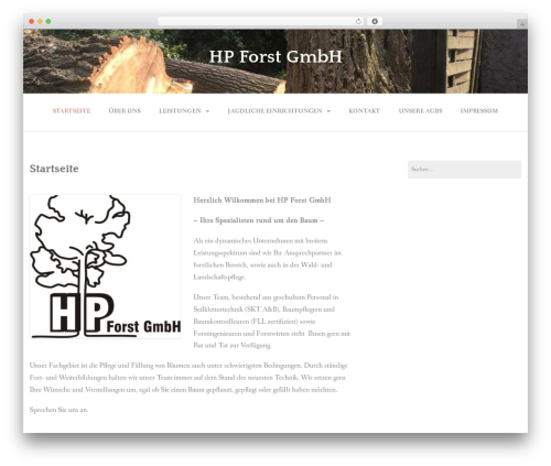 Gateway WordPress theme - hpforst.de