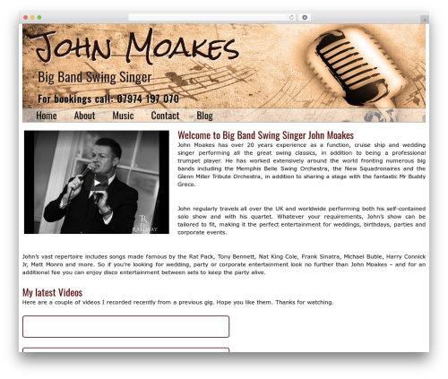 Jazz WordPress theme - johnmoakes.com