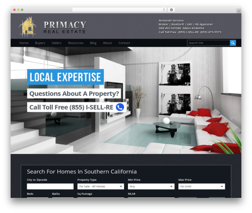 Primacy WordPress theme - primacyrealestate.com