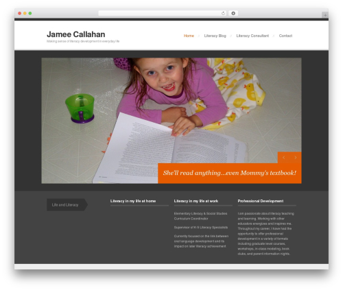 Prolio WordPress theme design - jameecallahan.com
