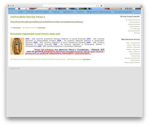 SweetHome WordPress theme - jansarkander.pl