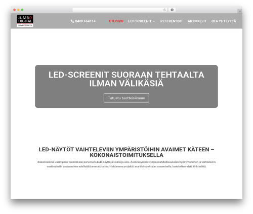 Theme WordPress Divi - jumbodigital.fi