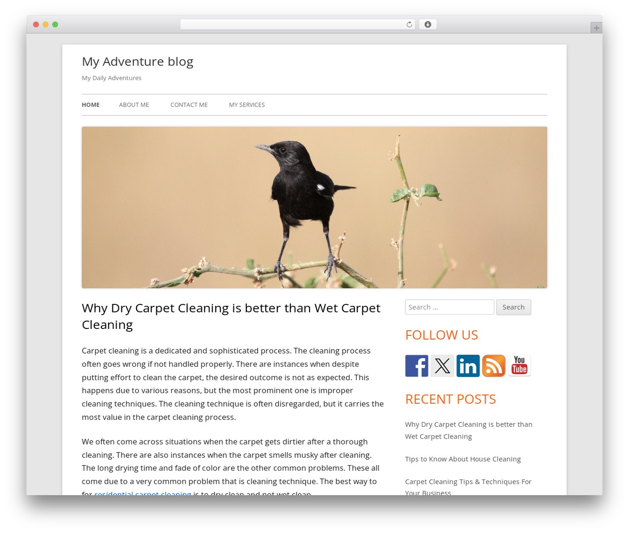 Theme WordPress Tiny Framework - joycejevans.com