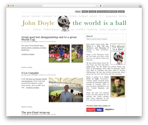 WordPress theme Default Enhanced - johndoyleblog.com