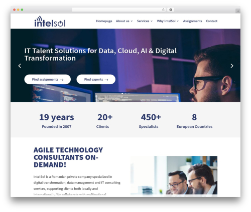 WordPress theme Divi - intelsol.ro
