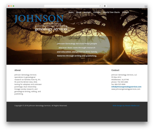 WordPress theme Scrollider - johnsongenealogyservices.com