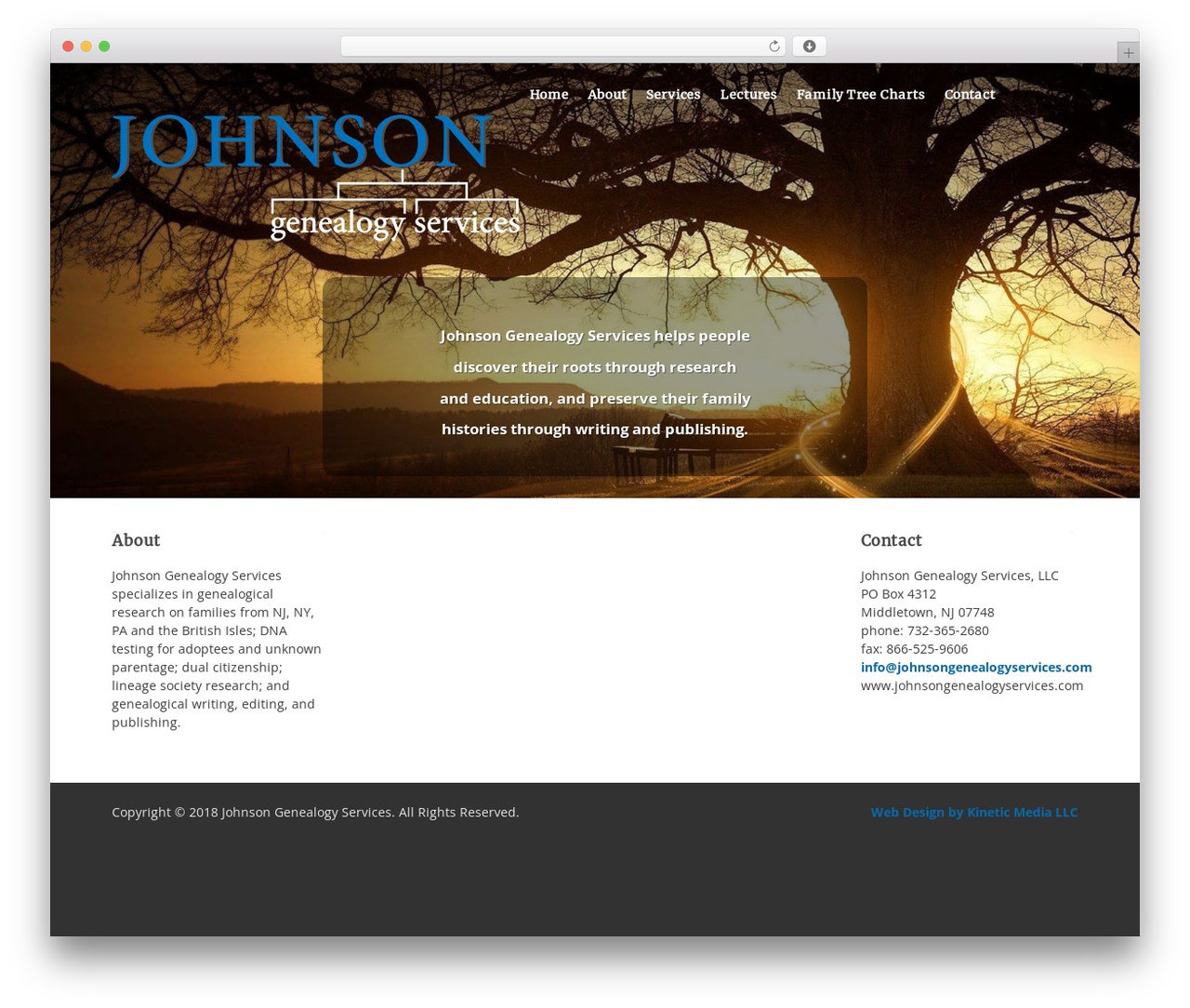 WordPress theme Scrollider - johnsongenealogyservices.com
