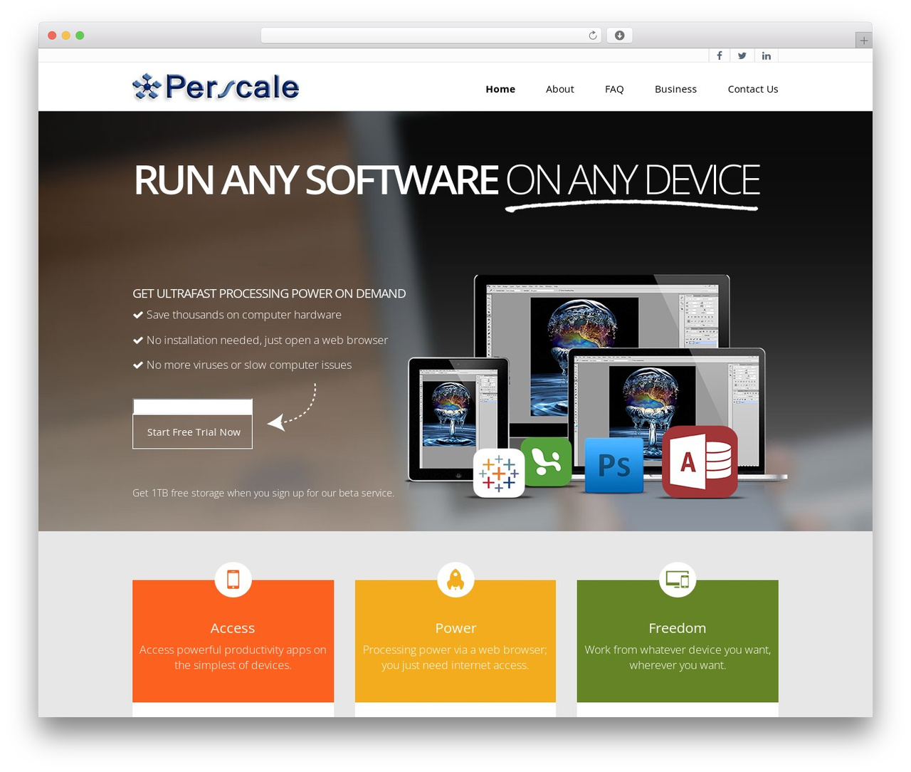 WordPress theme theme - perscale.com