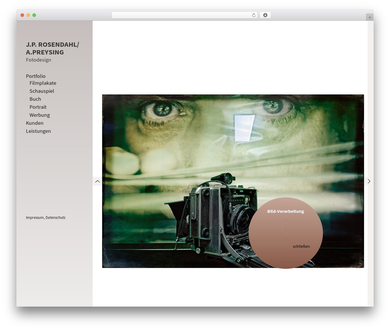 WordPress website theme Touchfolio - jp-rosendahl.de/?ds-gallery=start