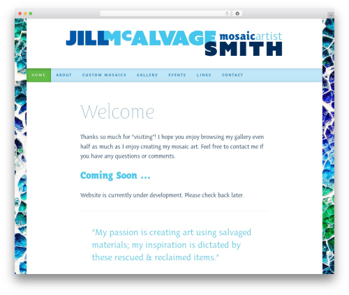 Benthos WordPress theme - jillmcalvagesmith.com