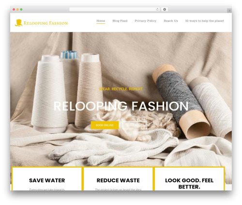 Berlin WordPress theme - reloopingfashion.org