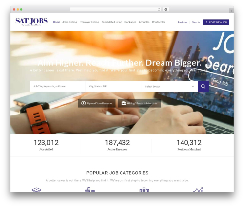 Careerfy WordPress theme - satjobs.co.uk