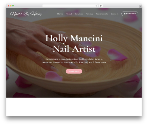 Divi WordPress theme - hollymancini.com