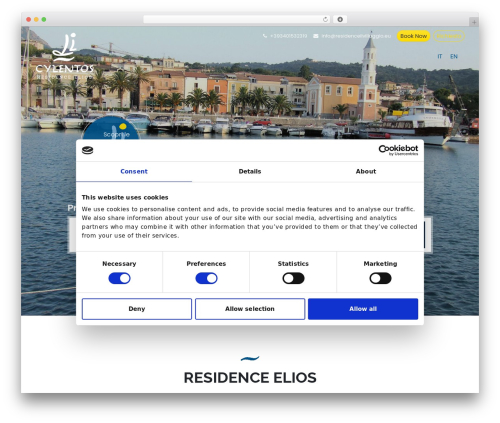 Hotel WordPress theme - residenceilvillaggio.eu