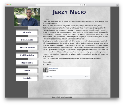 JNB WordPress theme - jerzynecio.eu
