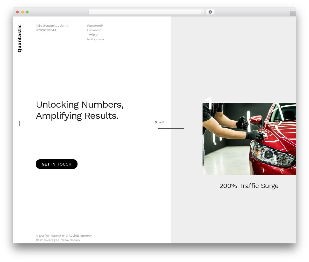 Quantastic WordPress website theme - quantastic.in