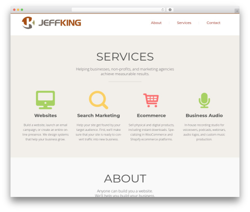 Theme WordPress SimpleFlex - jeffking.com