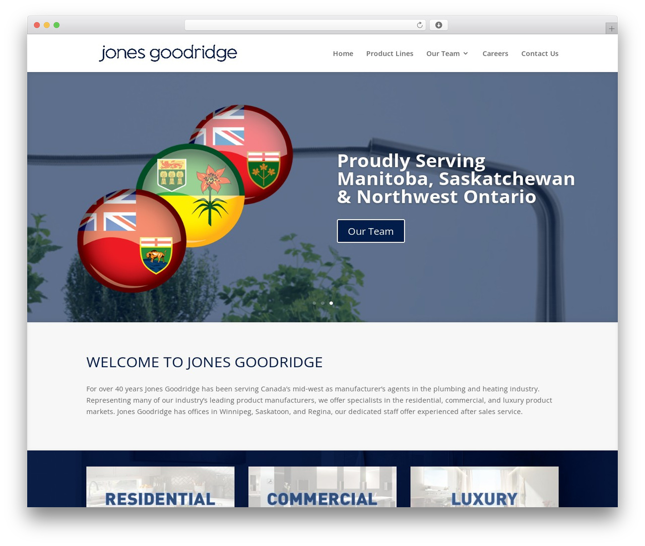 WordPress theme Divi - jonesgoodridge.com