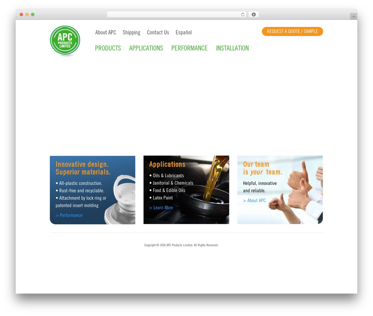 APC Theme WordPress theme - pailclosures.com
