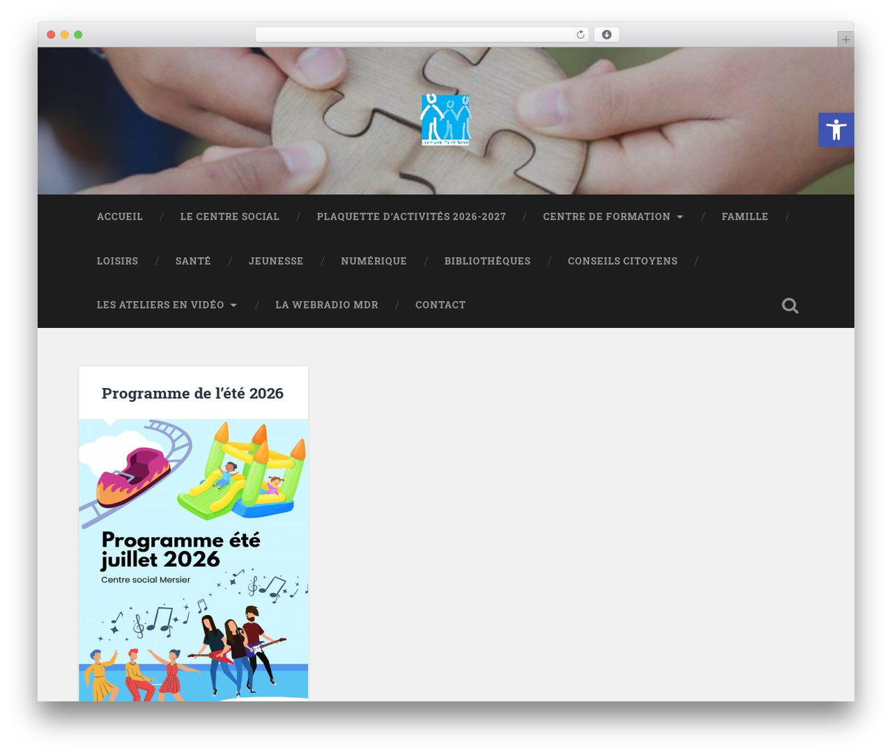 Baskerville WordPress theme - centresocialmersier.fr