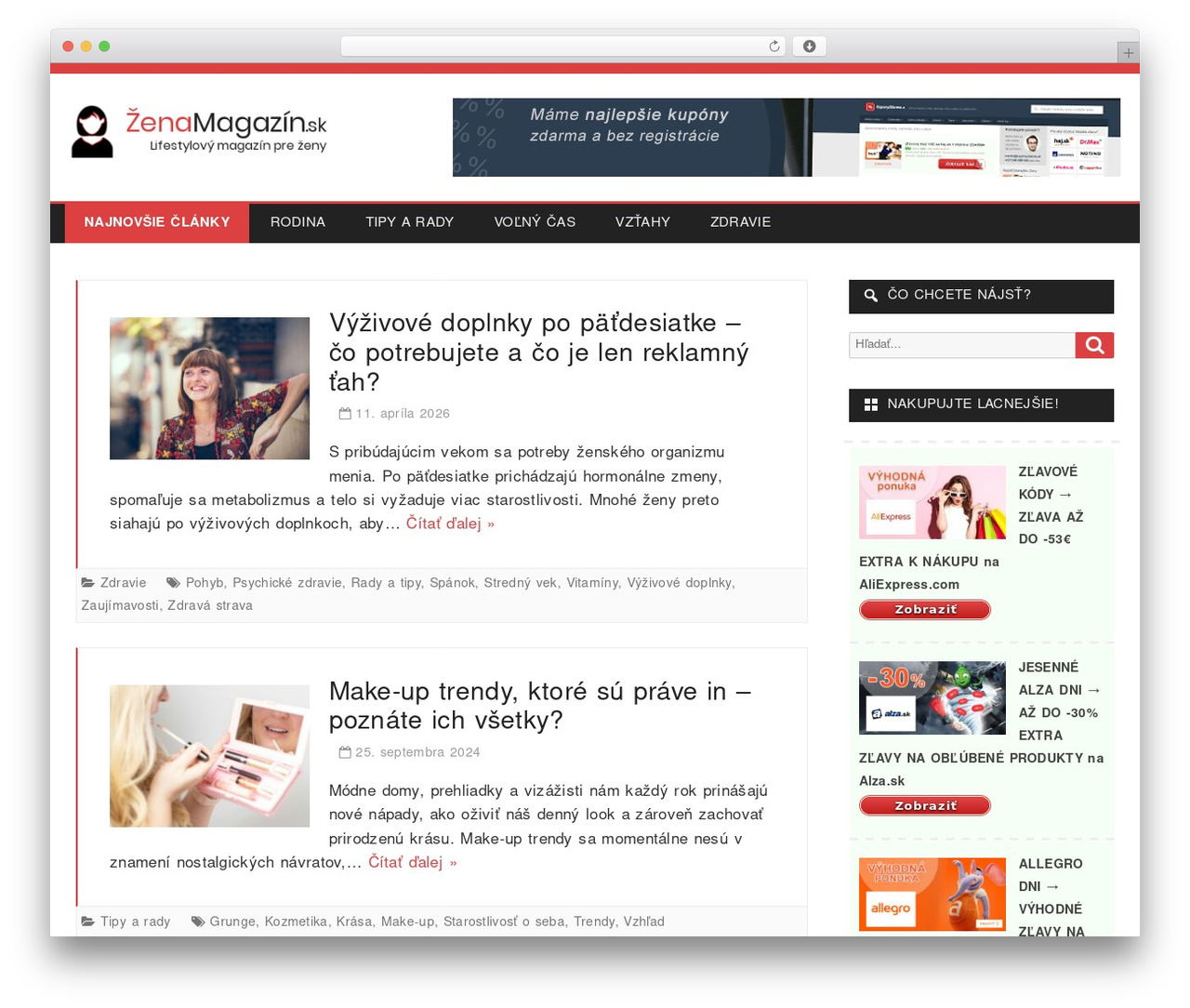 BMag WordPress theme - zenamagazin.sk BMag WordPress theme - zenamagazin.sk