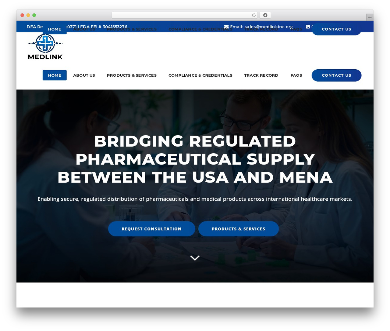 CodeCrab Technologies WordPress theme - medlinkinc.org