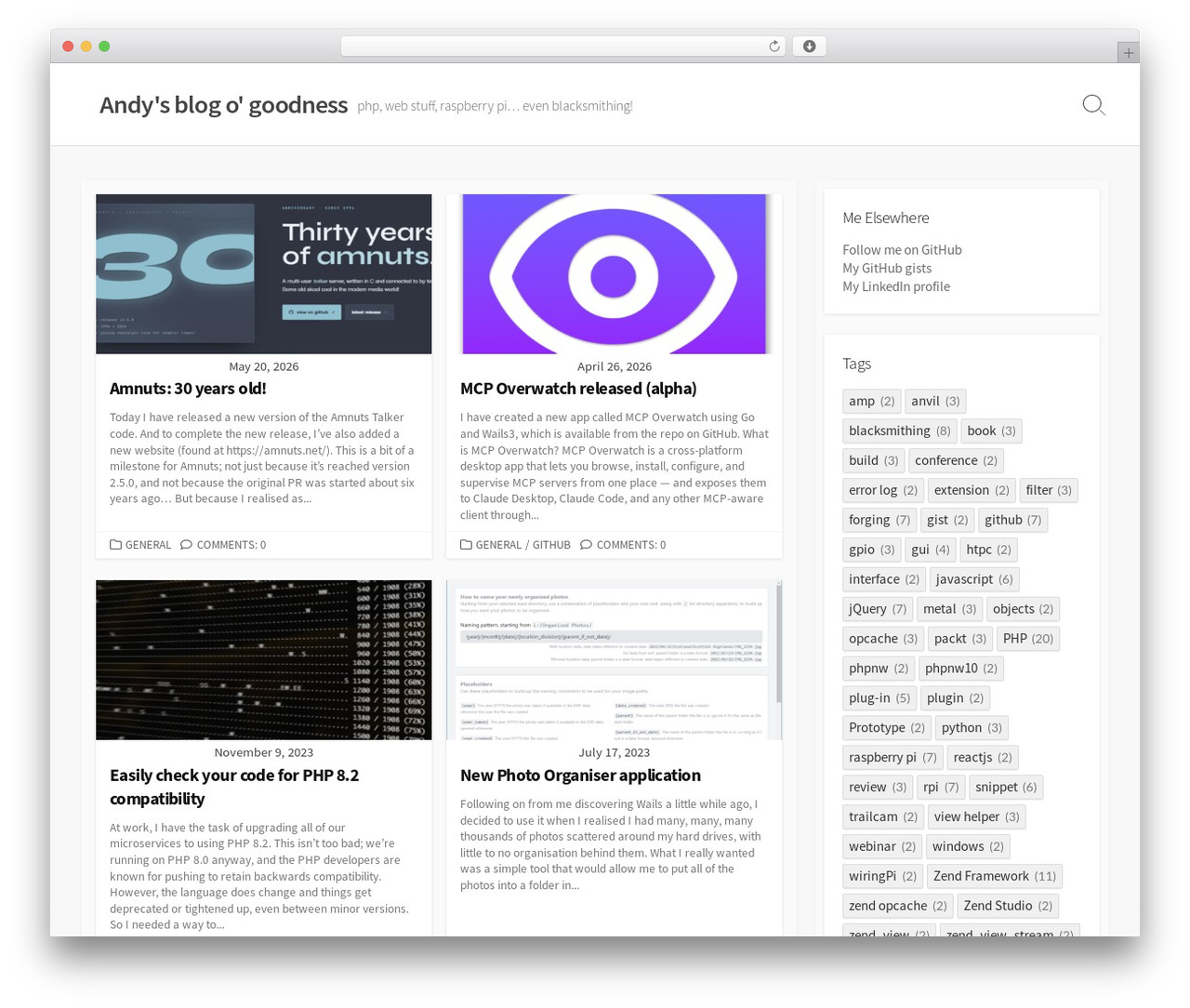 Coldbox WordPress theme - amnuts.com