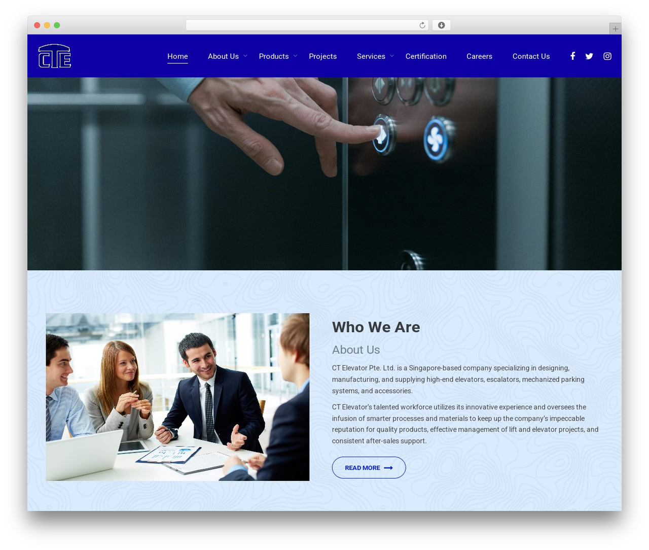 CT Elevator WordPress theme design - ctelevator.com CT Elevator WordPress theme design - ctelevator.com