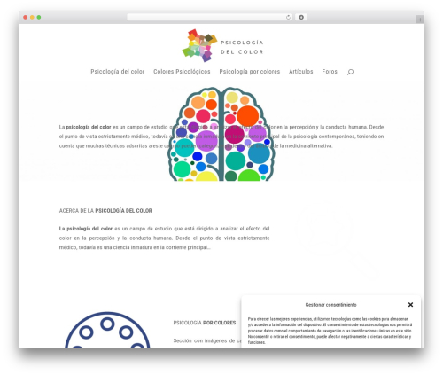 Divi WordPress theme - psicologiadelcolor.es