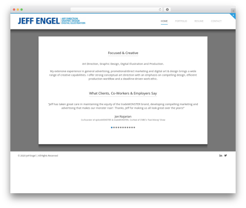 Flexit WP top WordPress theme - jeffengel.com