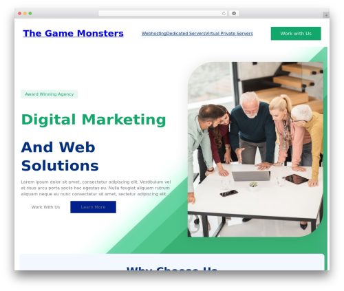 FotaWP WordPress theme - thegamemonsters.com