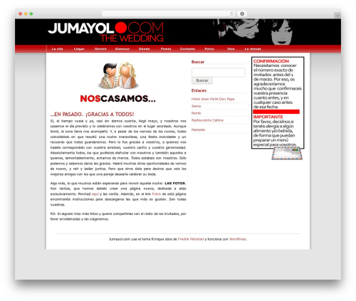 fUnique theme WordPress - jumayol.com