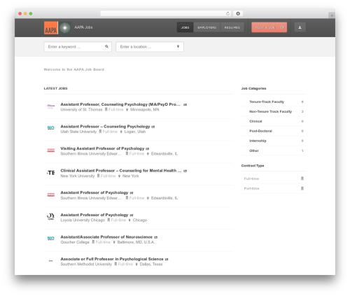 JobEngine theme WordPress - jobs.aapaonline.org