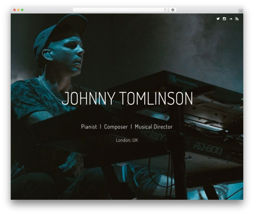 Speaker WordPress theme - johnnytomlinson.com
