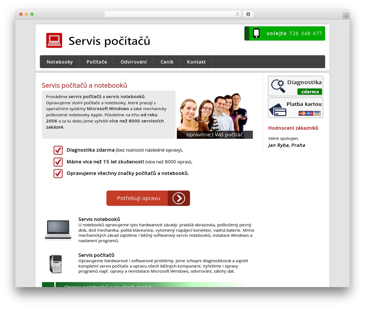 Techmax universal - responsive web theme WordPress - pocitace-servis.cz
