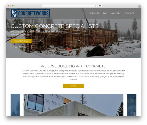 Theme WordPress nwconcreteworks - nwconcreteworks.com