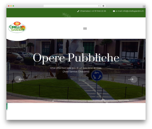 Uthan WordPress theme - ciriellogiardini.ch