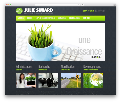 WordPress theme WordPress Theme Number - juliesimard.com