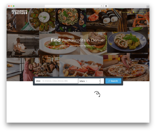 WordPress theme Listingpro - restaurants-denver.com