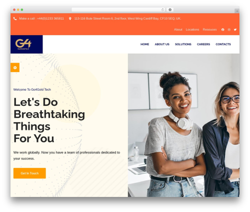 WordPress theme nitech - go4goldtech.co.uk