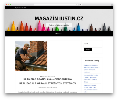 X Blog WordPress theme free download - iustin.cz