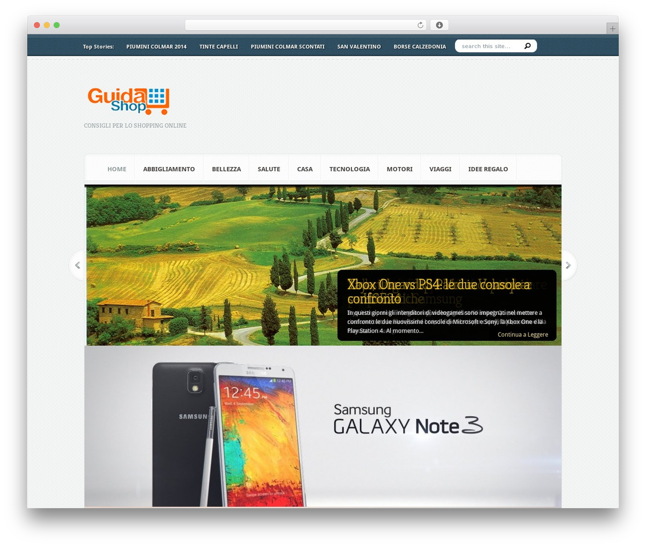 Aggregate WordPress theme - guidashop.it Aggregate WordPress theme - guidashop.it