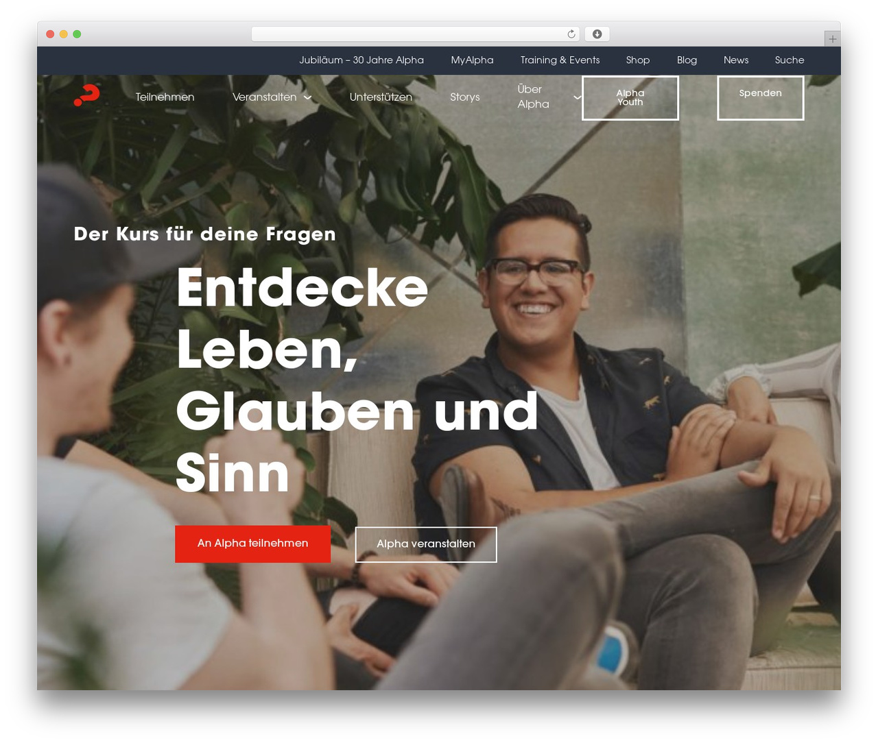 Alpha WordPress theme - alphakurs.de
