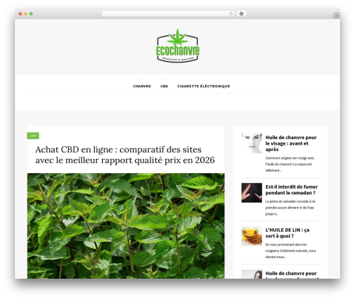 Appetizing WordPress theme - espaceecochanvre.com