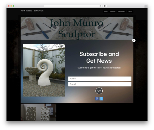 Best WordPress theme Modularity Lite - johnmunrosculptor.com