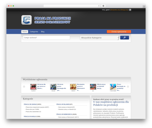 ClassiPress WordPress theme - praca-produkcja24.pl
