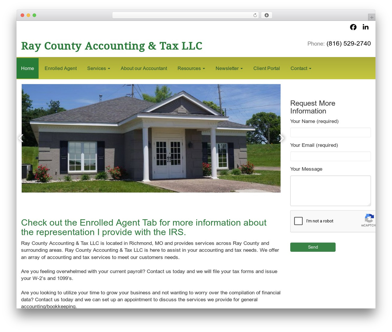 Customized4 WordPress theme - raycountyaccounting.com