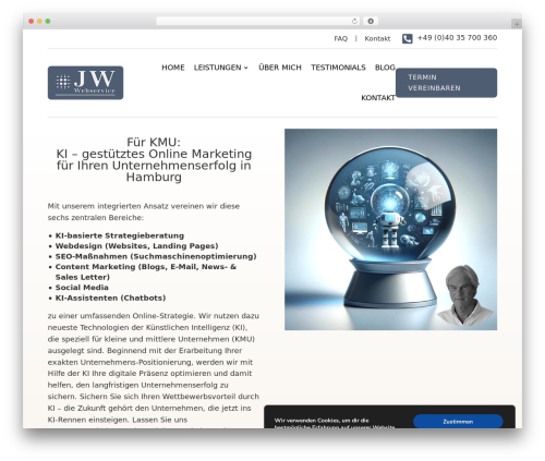 Divi theme WordPress - jw-webservice.de