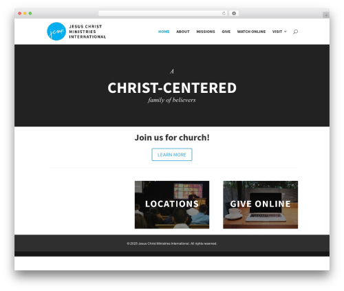 Divi WordPress theme - jcmi-usa.org