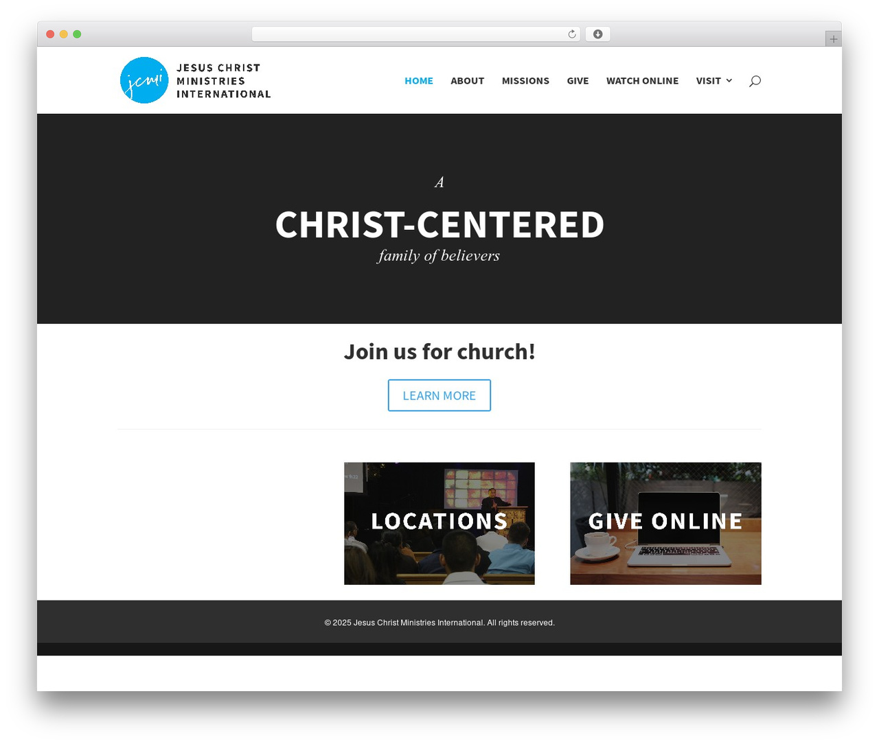Divi WordPress theme - jcmi-usa.org